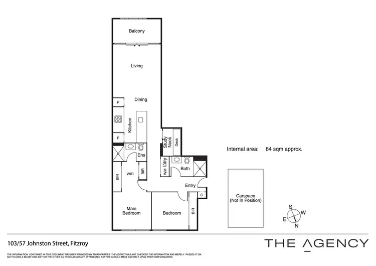 Floorplan of Homely apartment listing, 103/57 Johnston Street, Fitzroy VIC 3065