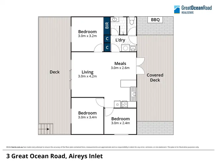 Floorplan of Homely house listing, 3 Great Ocean Road, Aireys Inlet VIC 3231