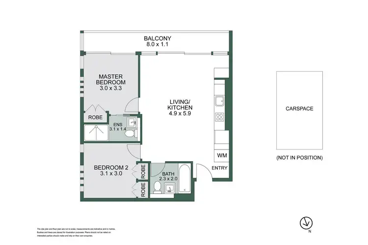 Floorplan of Homely apartment listing, 521/152 Sturt Street, Southbank VIC 3006