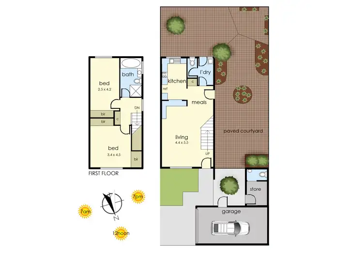 Floorplan of Homely townhouse listing, 9/40-42 Williams Street, Frankston VIC 3199