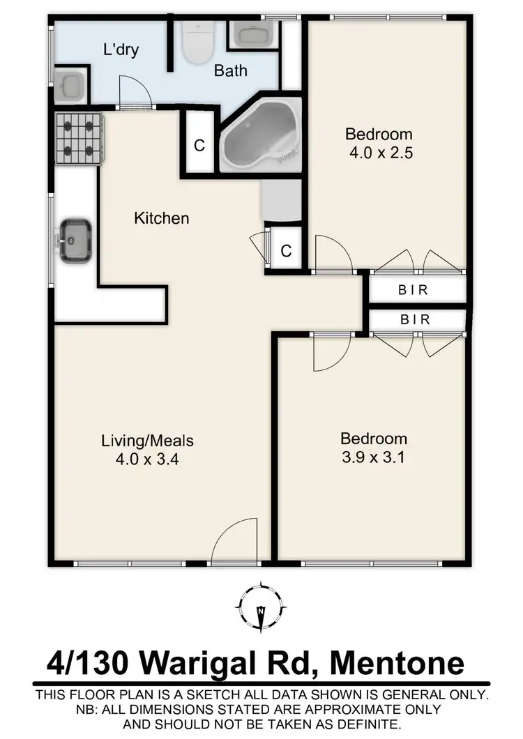 Floorplan of Homely unit listing, 4/130 Warrigal Road, Mentone VIC 3194