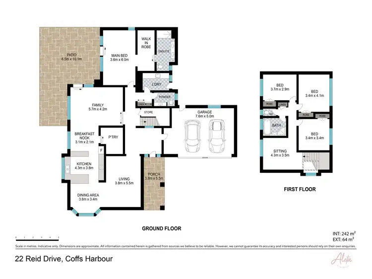 Floorplan of Homely house listing, 22 Reid Drive, Coffs Harbour NSW 2450