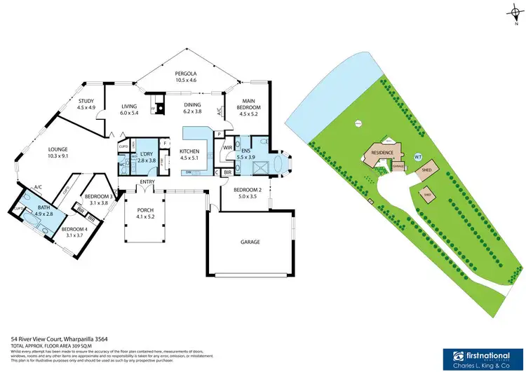 Floorplan of Homely house listing, 54 Riverview Court, Wharparilla, Echuca VIC 3564