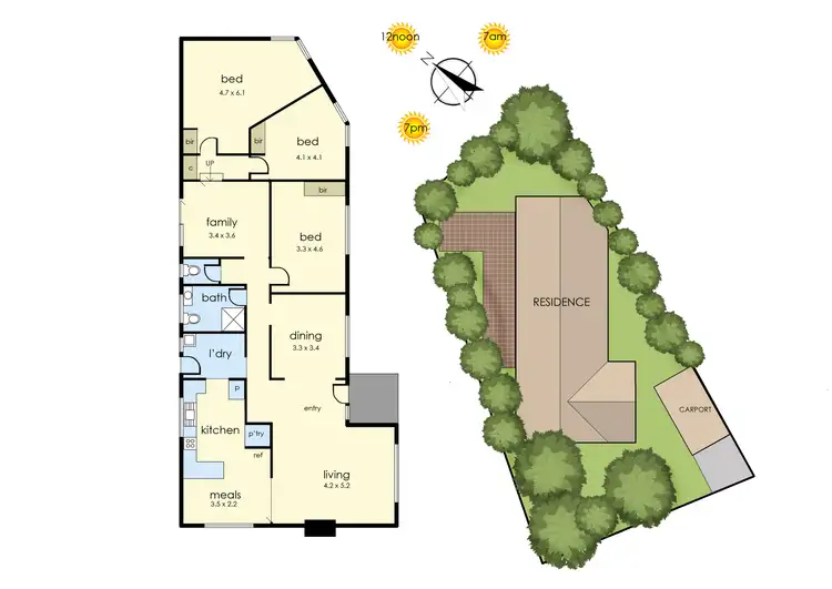 Floorplan of Homely house listing, 22 Frallon Crescent, Frankston VIC 3199