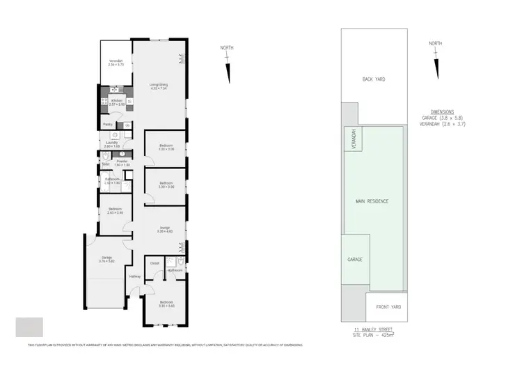 Floorplan of Homely house listing, 11 Hanley Street, Whyalla Norrie SA 5608