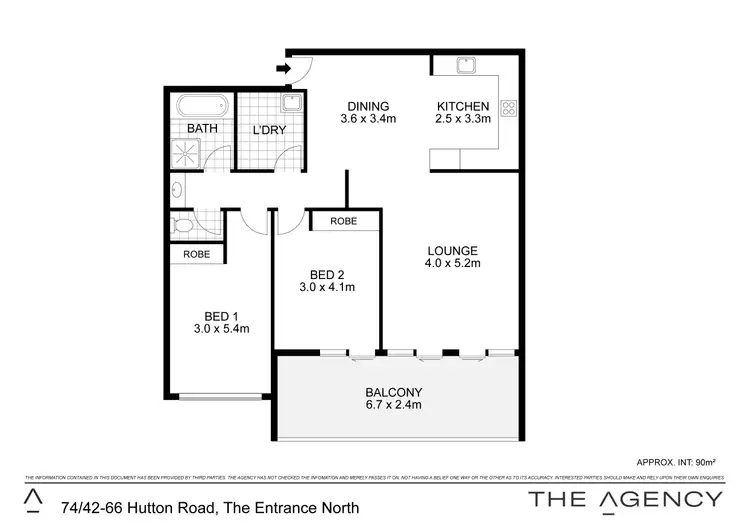 Floorplan of Homely apartment listing, 74/42-66 Hutton Road, The Entrance North NSW 2261