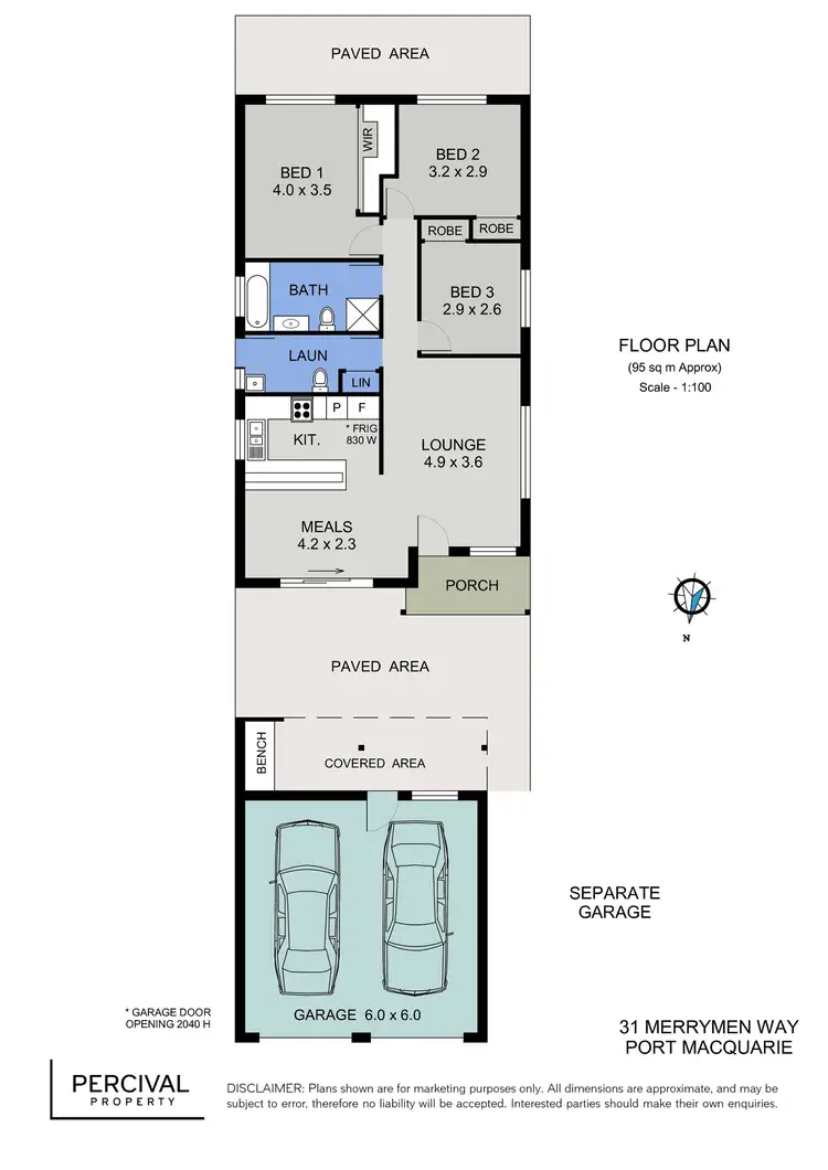 Floorplan of Homely house listing, 31 Merrymen Way, Port Macquarie NSW 2444
