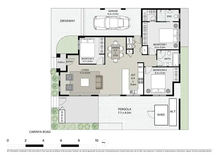 Floorplan of Homely semi-detached listing, 3B Carinya Road, Girraween NSW 2145