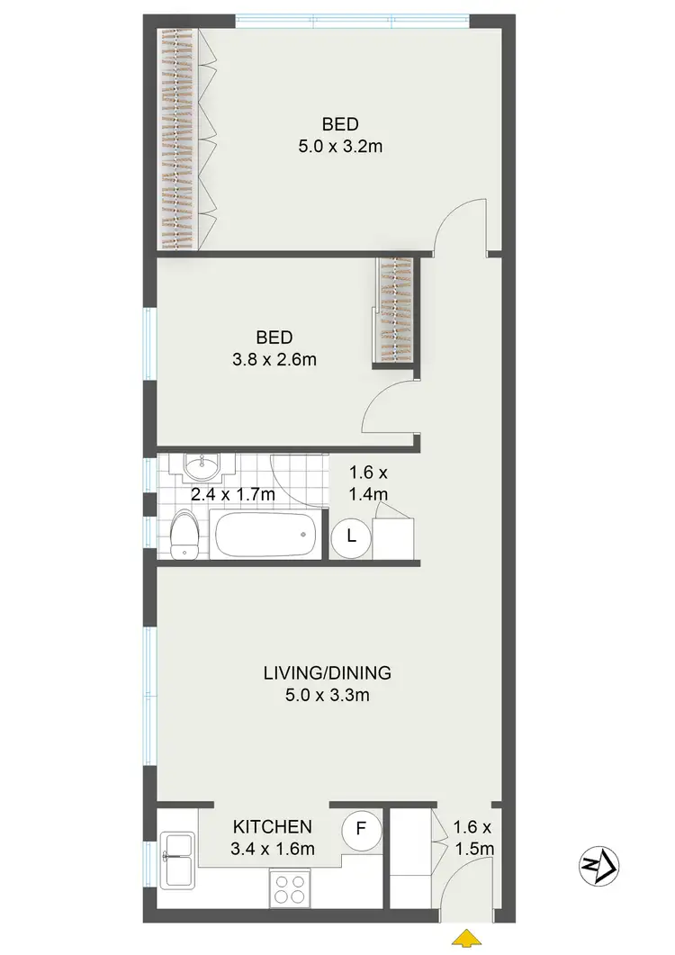 Floorplan of Homely apartment listing, 12/119-121 Carrington Road, Coogee NSW 2034