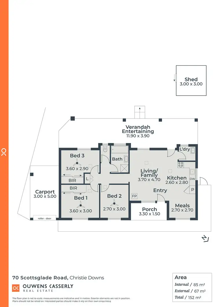 Floorplan of Homely house listing, 70 Scottsglade Road, Christie Downs SA 5164