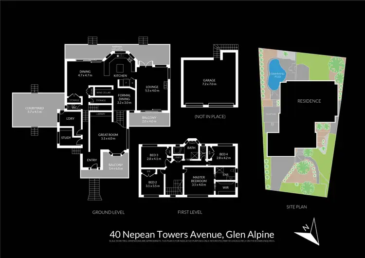 Floorplan of Homely house listing, 40 Nepean Towers Avenue, Glen Alpine NSW 2560