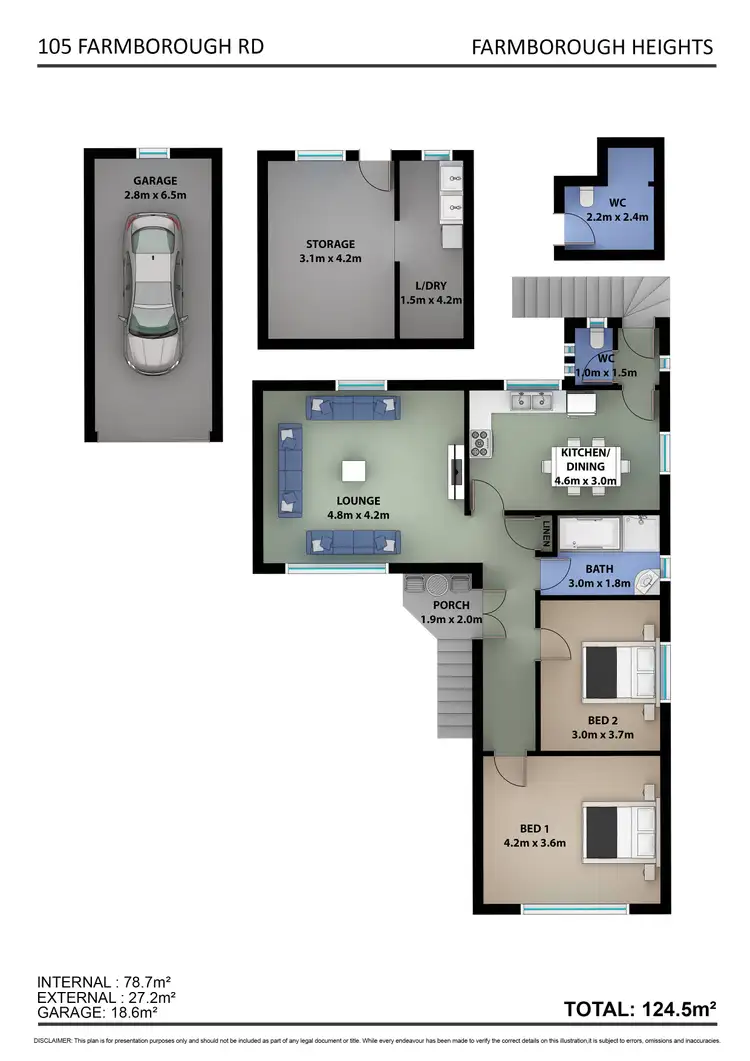 Floorplan of Homely house listing, 105 Farmborough Road, Farmborough Heights NSW 2526