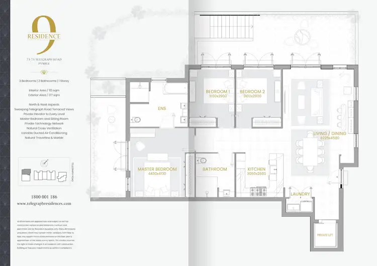Floorplan of Homely apartment listing, 9/73-75 Telegraph Road, Pymble NSW 2073