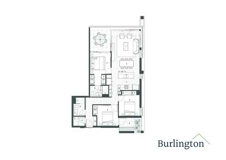 Floorplan of Homely apartment listing, 1105/20 Edmondstone Street, South Brisbane QLD 4101
