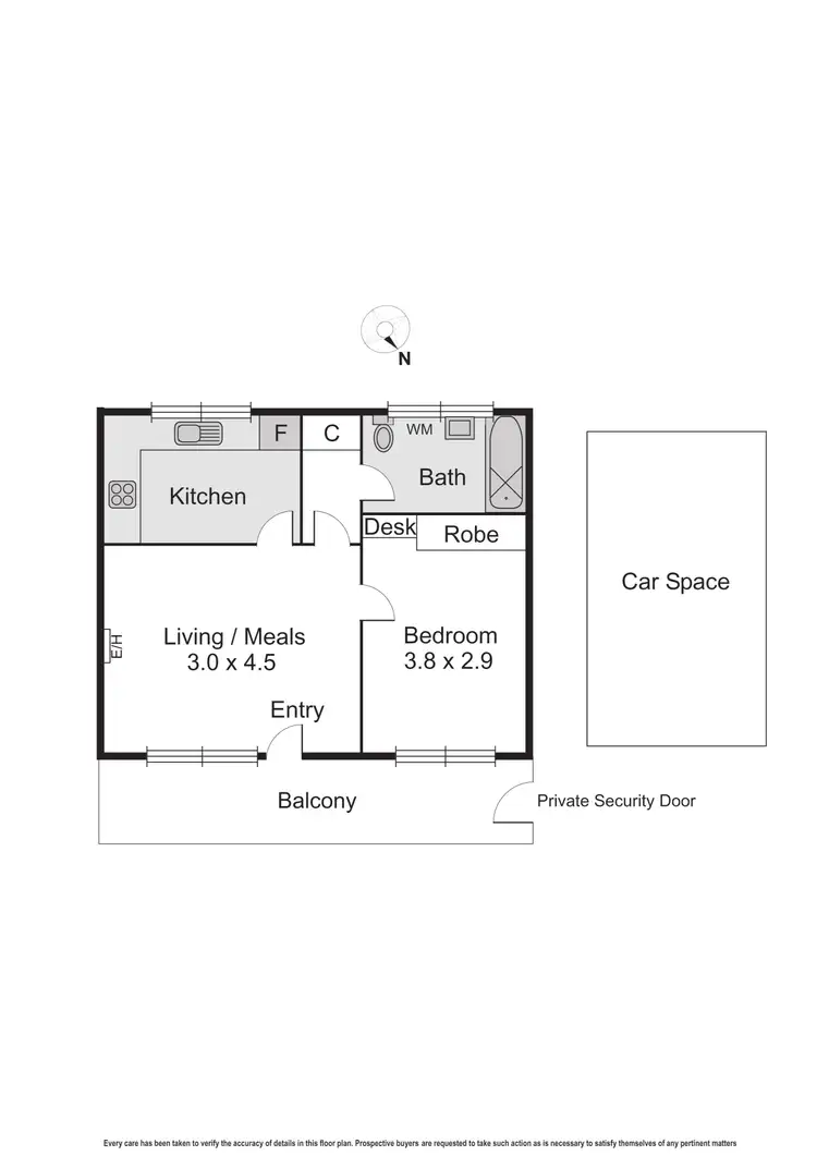 Floorplan of Homely apartment listing, 2/25 Byron Street, Elwood VIC 3184