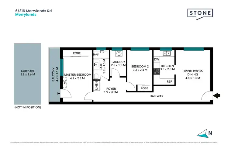Floorplan of Homely apartment listing, 6/316 Merrylands Road, Merrylands NSW 2160