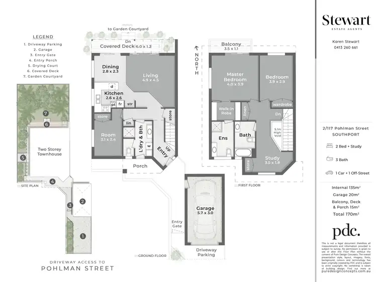 Floorplan of Homely townhouse listing, 2/117 Pohlman Street, Southport QLD 4215