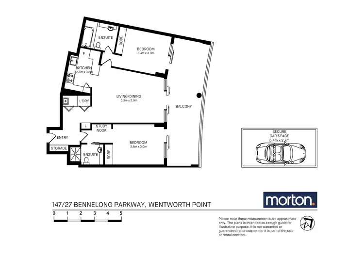 Floorplan of Homely apartment listing, 147/27 Bennelong Parkway, Wentworth Point NSW 2127