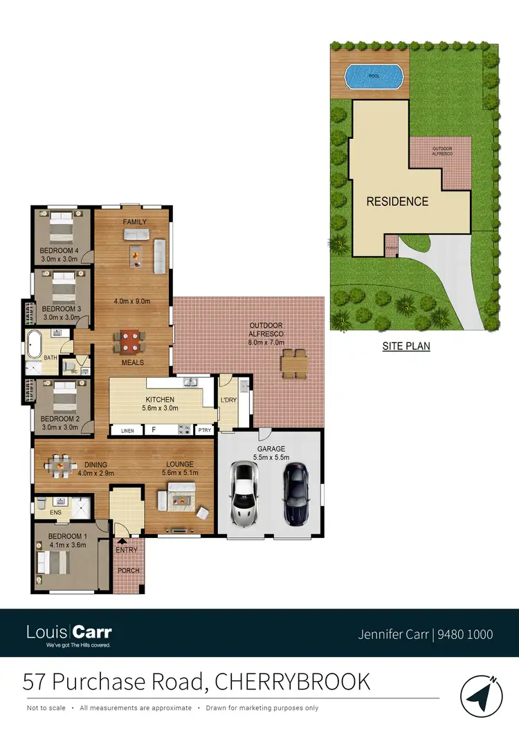 Floorplan of Homely house listing, 57 Purchase Road, Cherrybrook NSW 2126