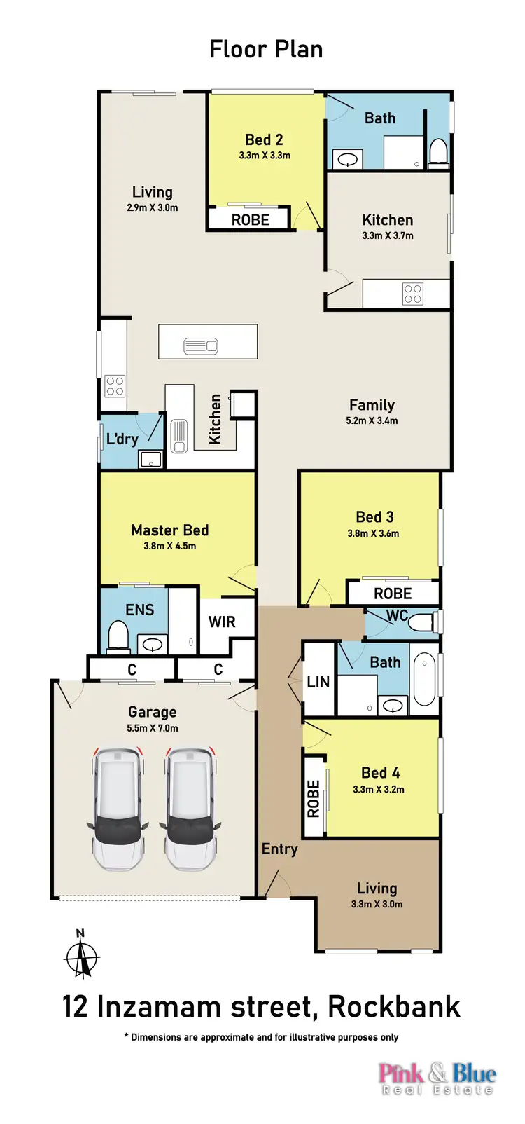 Floorplan of Homely house listing, 12 Inzamam Street, Rockbank VIC 3335