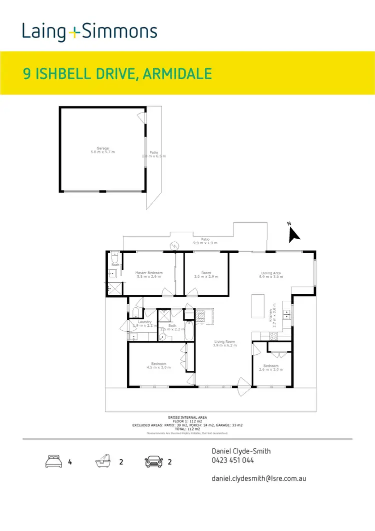 Floorplan of Homely house listing, 9 Ishbell Drive, Armidale NSW 2350