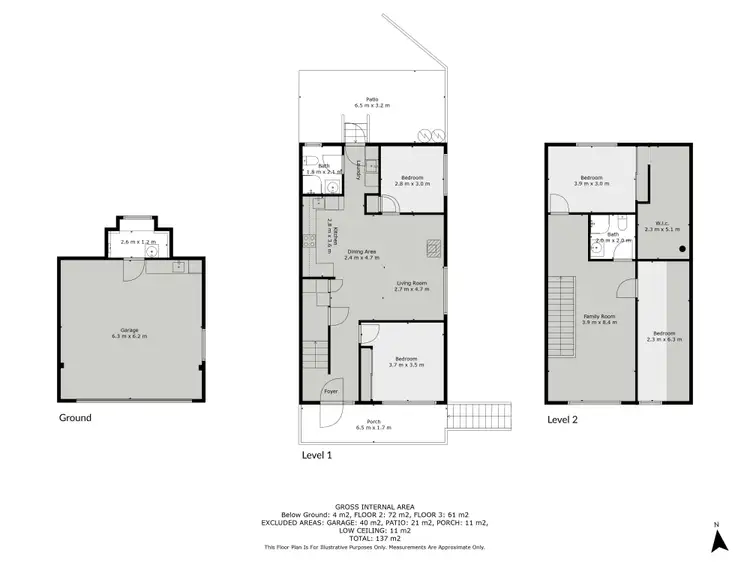 Floorplan of Homely semi-detached listing, 4A Lotus Avenue, Kalkite NSW 2627