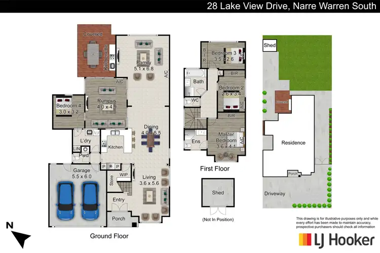 Floorplan of Homely house listing, 28 Lake View Drive, Narre Warren South VIC 3805