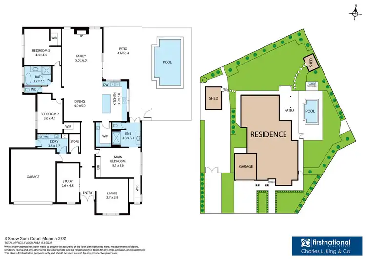 Floorplan of Homely house listing, 3 Snow Gum Court, Moama NSW 2731