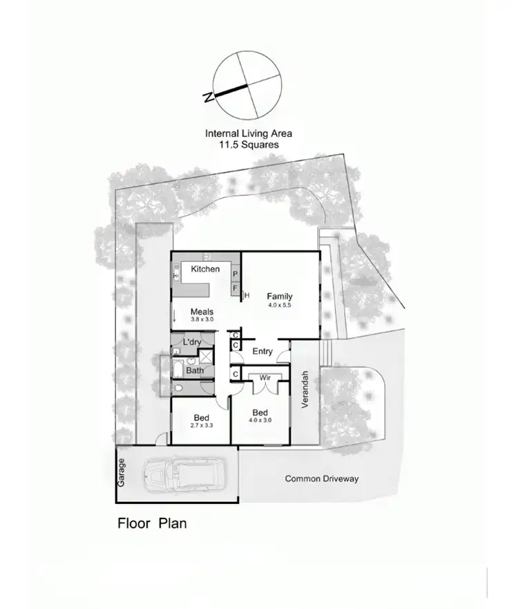 Floorplan of Homely unit listing, 2/2 Kelman Street, Frankston VIC 3199