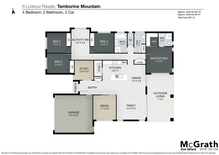 Floorplan of Homely house listing, 16 Lookout Parade, Tamborine Mountain QLD 4272