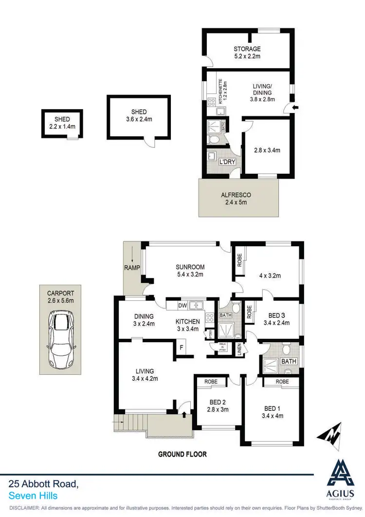 Floorplan of Homely house listing, 25 Abbott Road, Seven Hills NSW 2147