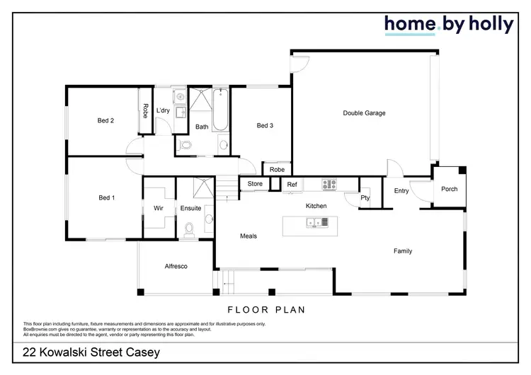 Floorplan of Homely house listing, 22 Kowalski Street, Casey ACT 2913