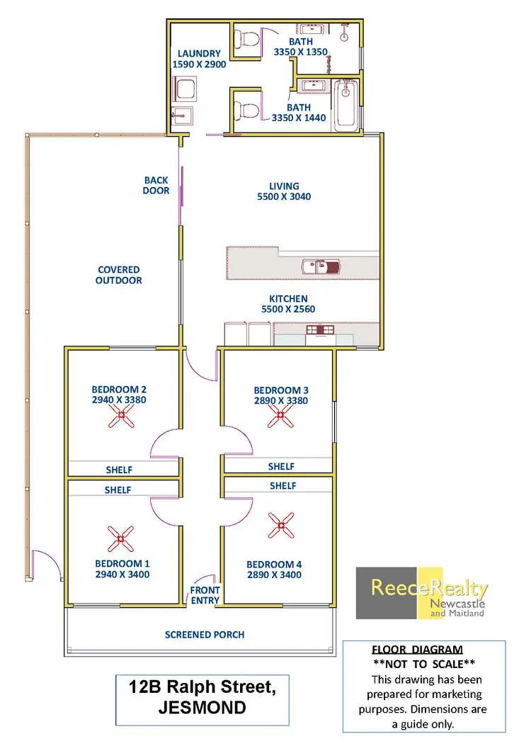 Floorplan of Homely house listing, 12B Ralph Street, Jesmond NSW 2299