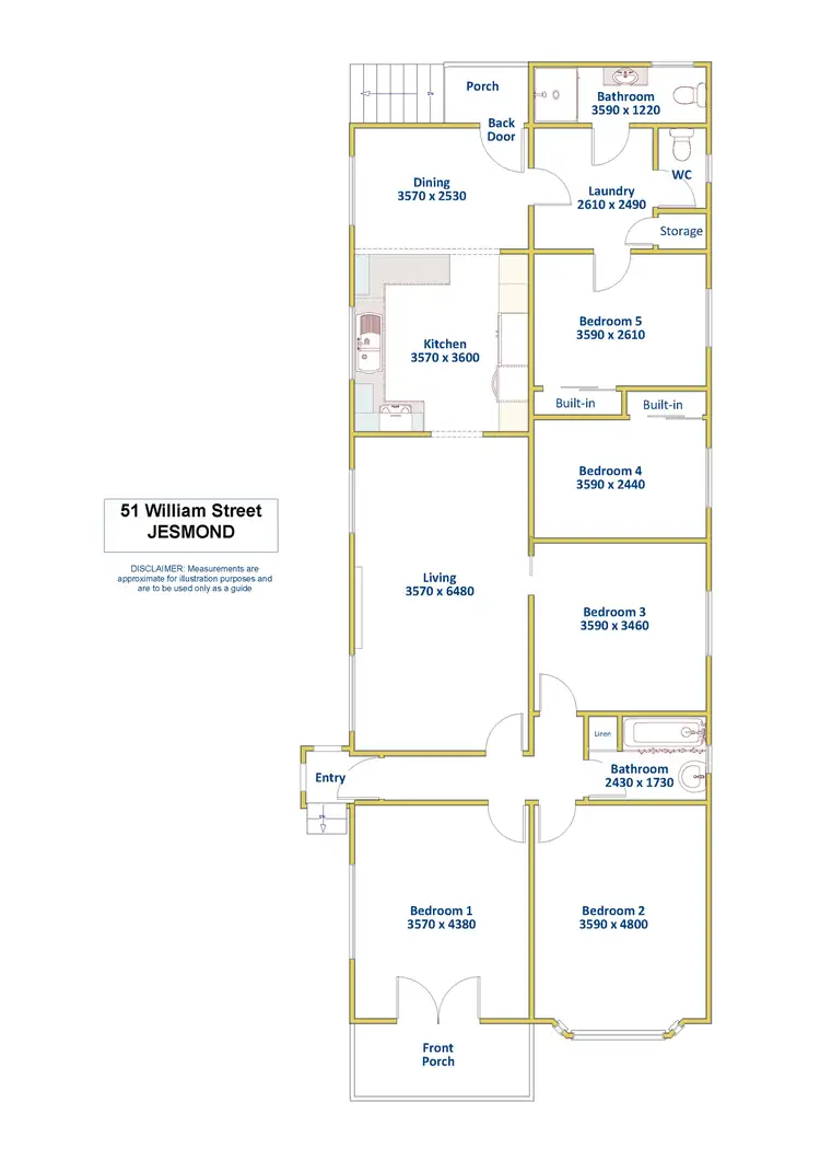 Floorplan of Homely house listing, 51 William Street, Jesmond NSW 2299
