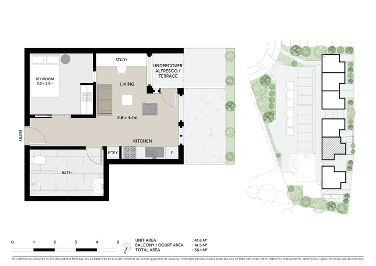 Floorplan of Homely apartment listing, 5/20 Ficinia Mews, Highton VIC 3216