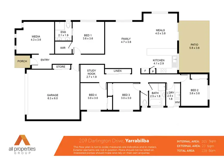 Floorplan of Homely house listing, 209 Darlington Drive, Yarrabilba QLD 4207