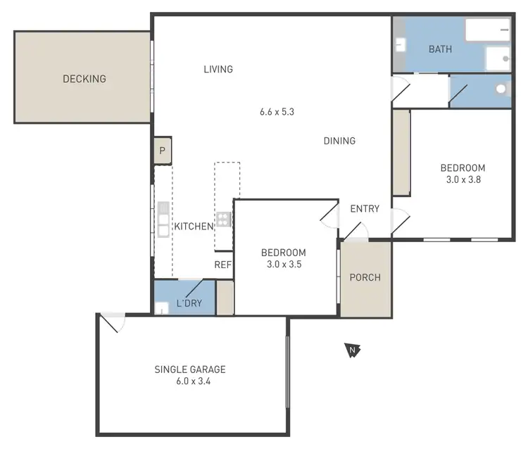 Floorplan of Homely unit listing, 4/47 Tyrone Street, Werribee VIC 3030