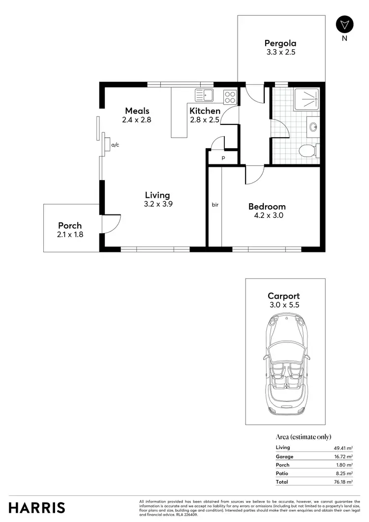 Floorplan of Homely unit listing, 3/329 Glen Osmond Road, Glenunga SA 5064