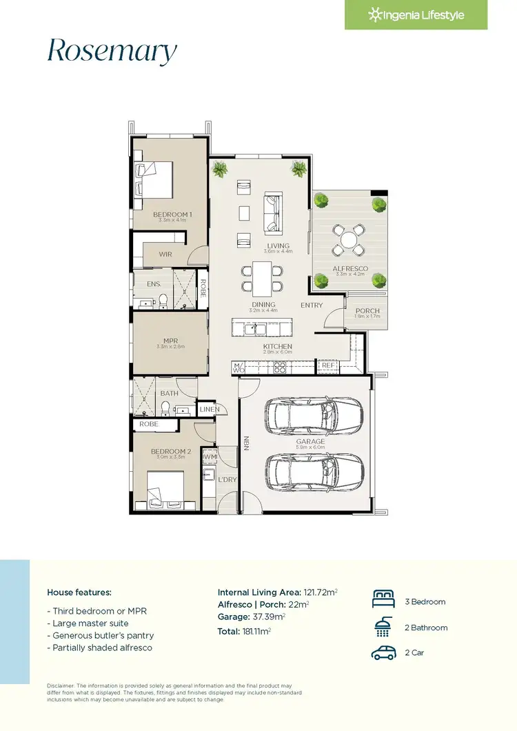 Floorplan of Homely retirement listing, Rosemary/16 Trotter Road, Bobs Farm NSW 2316