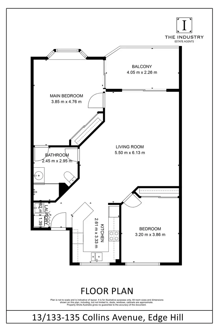 Floorplan of Homely apartment listing, 13/133-135 Collins Avenue, Edge Hill QLD 4870