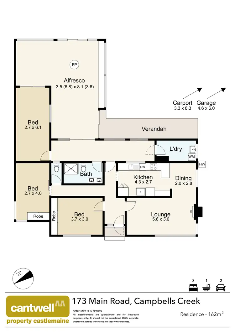 Floorplan of Homely house listing, 173 Main Road, Campbells Creek VIC 3451