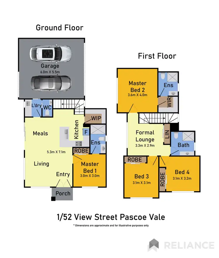 Floorplan of Homely townhouse listing, 1/52 View Street, Pascoe Vale VIC 3044