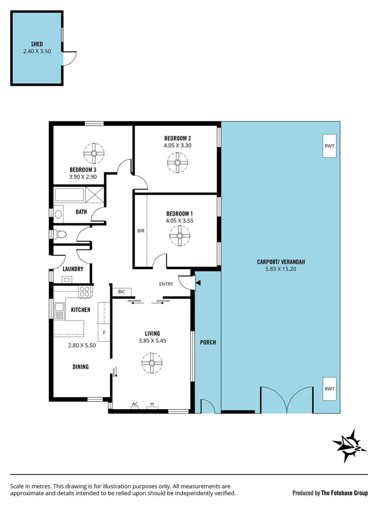 Floorplan of Homely house listing, 15 Melinda Road, Hackham SA 5163