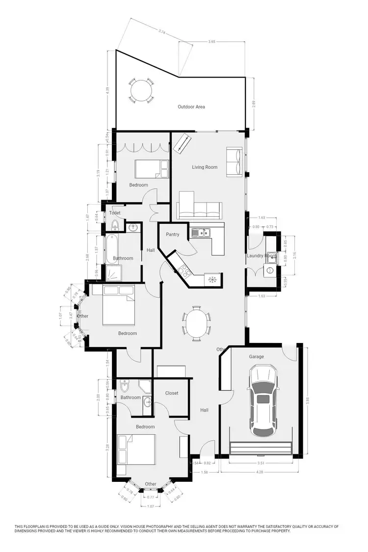 Floorplan of Homely townhouse listing, 1/6-8 Sapphire Court, Mildura VIC 3500