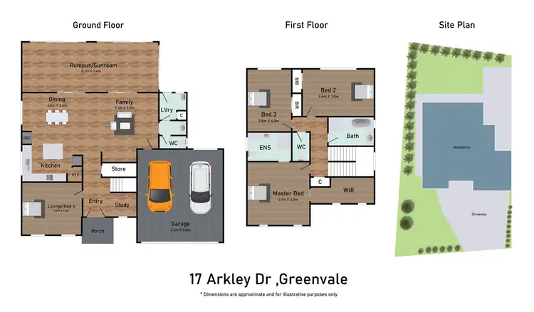 Floorplan of Homely house listing, 17 Arkley Drive, Greenvale VIC 3059