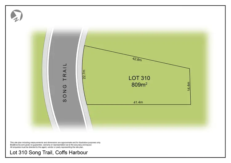 Floorplan of Homely land listing, Lot 310 Song Trail, Coffs Harbour NSW 2450