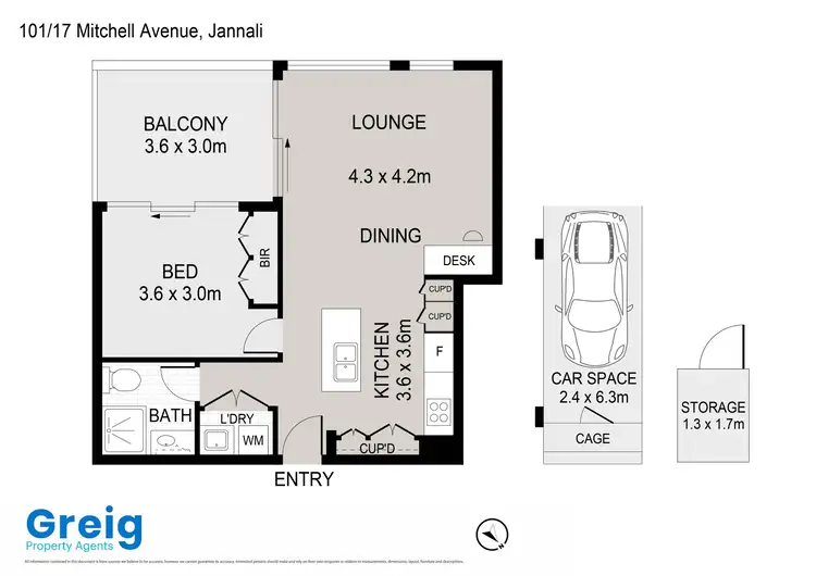 Floorplan of Homely unit listing, 101/17 Mitchell Avenue, Jannali NSW 2226