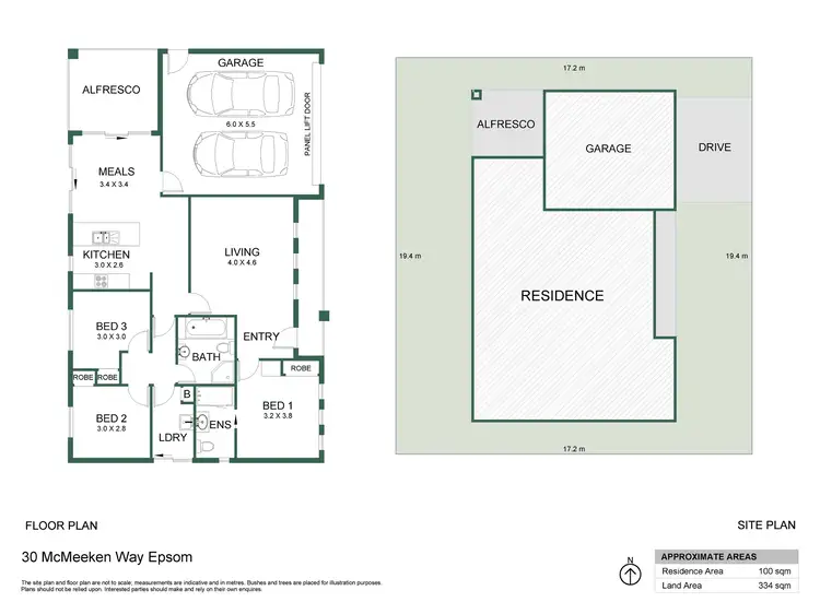 Floorplan of Homely house listing, 30 Mcmeeken Way, Epsom VIC 3551