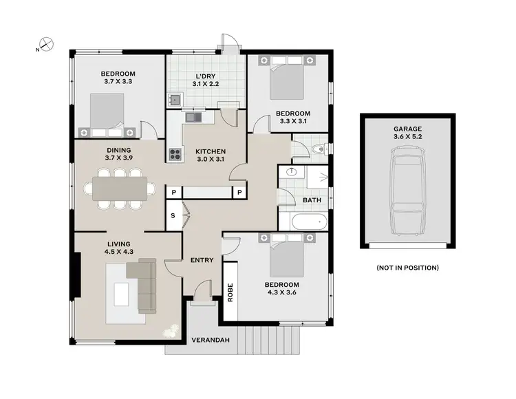 Floorplan of Homely house listing, 1/47 Pomona Road, Riverside TAS 7250