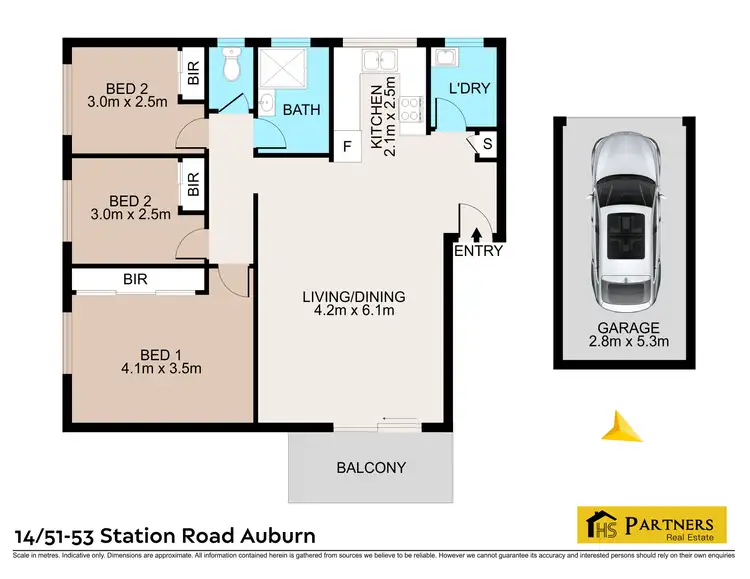 Floorplan of Homely unit listing, 14/51 Station Road, Auburn NSW 2144